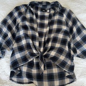 BDG open tie flannel